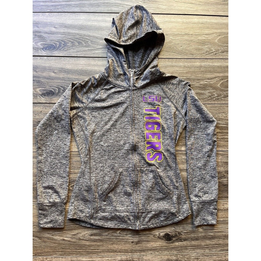 GIII 4her by Carl Banks Grey LSU Long Sleeve Jacket Size SMALL Women. FREE S/H